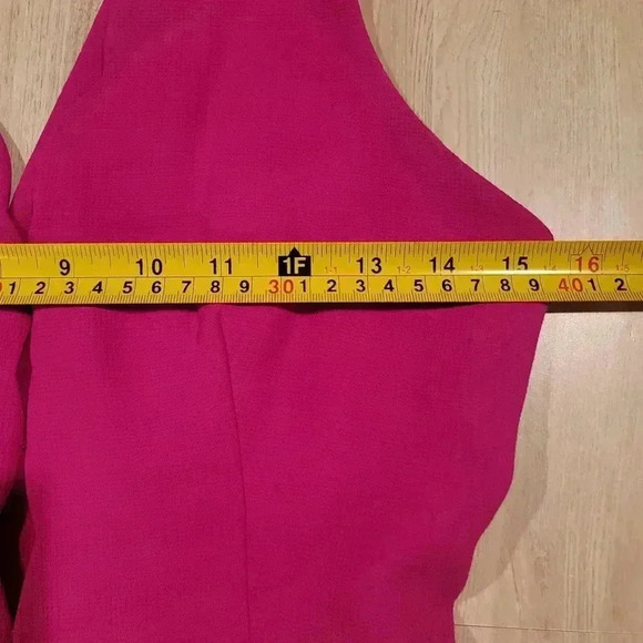 Adeyln Rae Serena Fit and Flare Scallop Dress Fuchsia Size XS EUC. - Picture 12 of 13